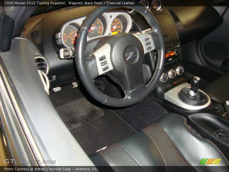 Magnetic Black Pearl / Charcoal Leather 2006 Nissan 350Z Touring Roadster