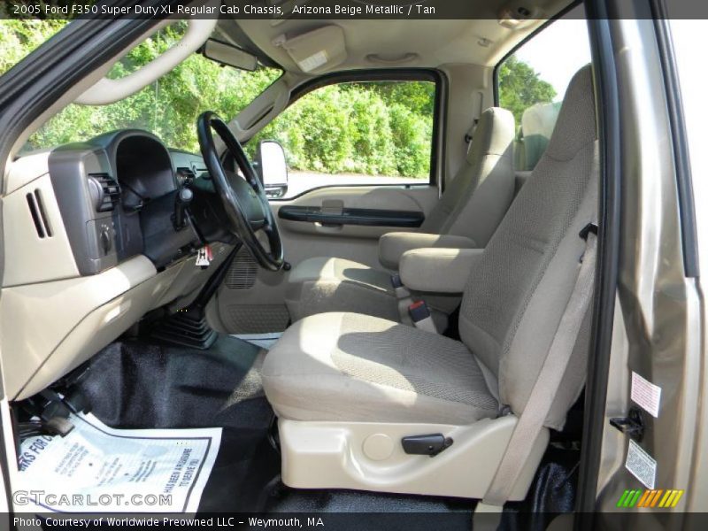  2005 F350 Super Duty XL Regular Cab Chassis Tan Interior
