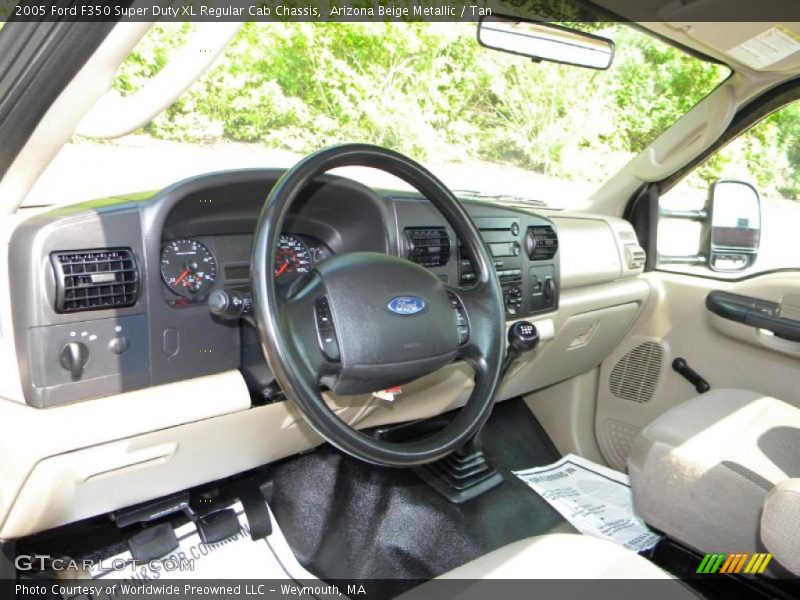 Tan Interior - 2005 F350 Super Duty XL Regular Cab Chassis 