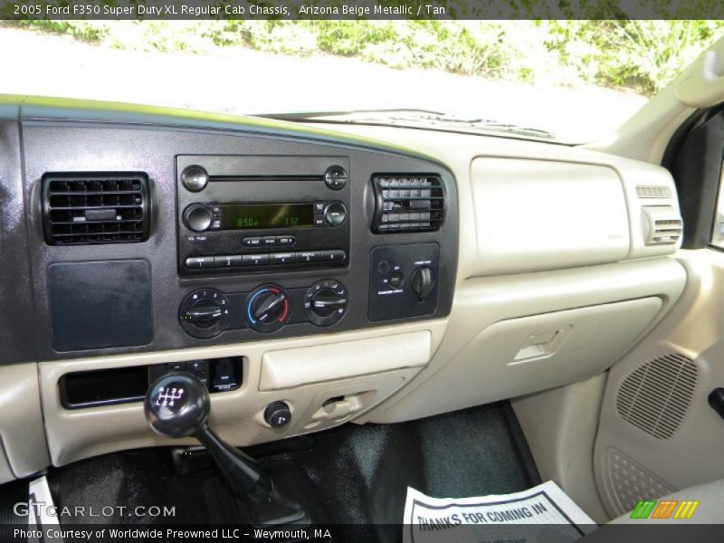 Arizona Beige Metallic / Tan 2005 Ford F350 Super Duty XL Regular Cab Chassis
