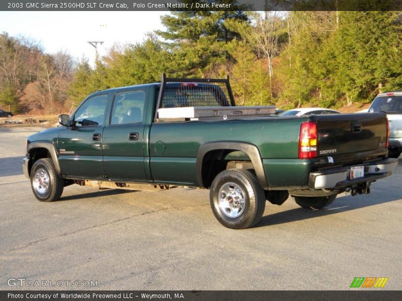Polo Green Metallic / Dark Pewter 2003 GMC Sierra 2500HD SLT Crew Cab