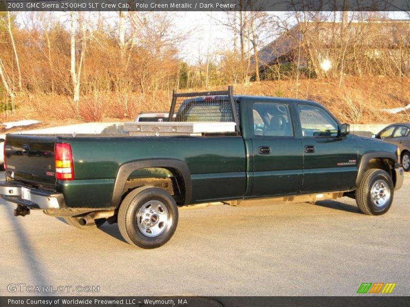 Polo Green Metallic / Dark Pewter 2003 GMC Sierra 2500HD SLT Crew Cab