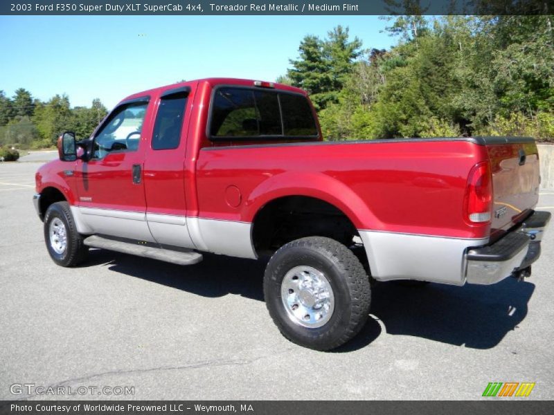 Toreador Red Metallic / Medium Flint 2003 Ford F350 Super Duty XLT SuperCab 4x4