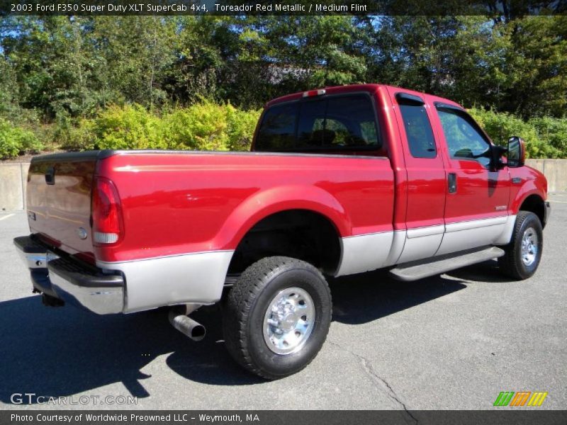 Toreador Red Metallic / Medium Flint 2003 Ford F350 Super Duty XLT SuperCab 4x4