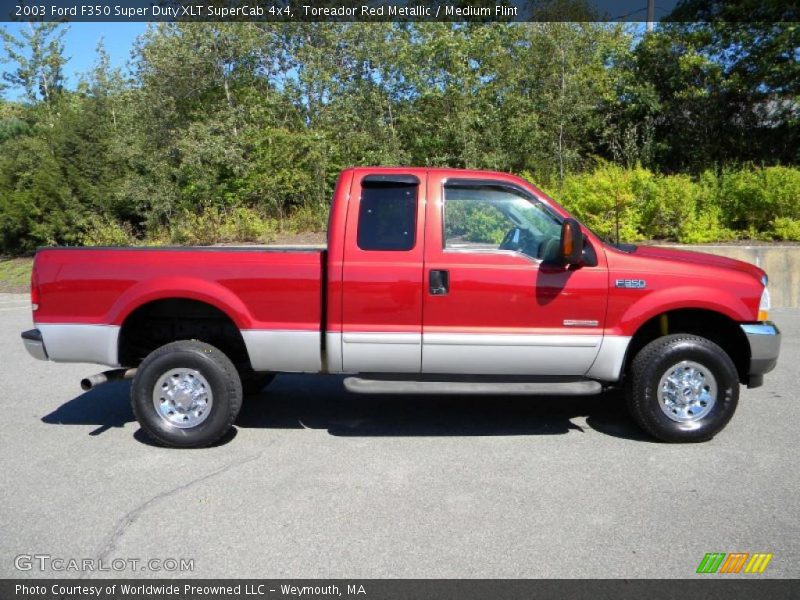 Toreador Red Metallic / Medium Flint 2003 Ford F350 Super Duty XLT SuperCab 4x4