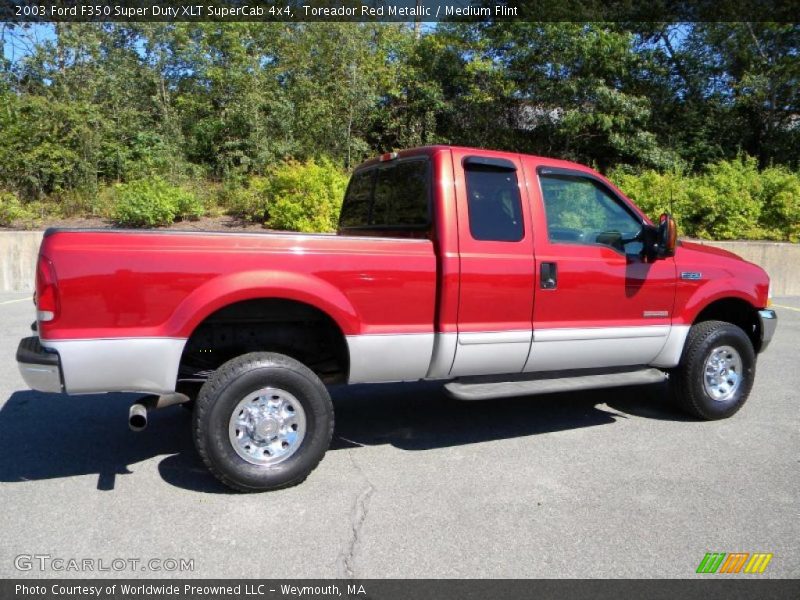 Toreador Red Metallic / Medium Flint 2003 Ford F350 Super Duty XLT SuperCab 4x4