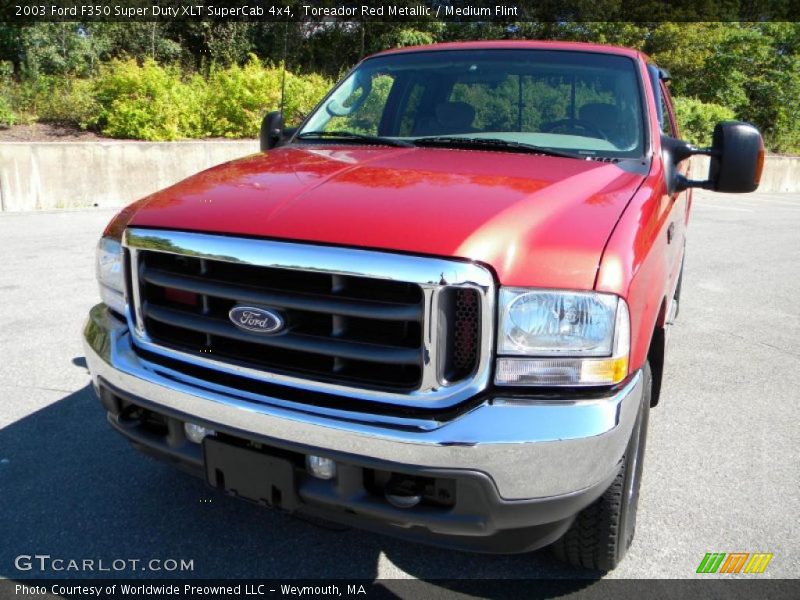 Toreador Red Metallic / Medium Flint 2003 Ford F350 Super Duty XLT SuperCab 4x4