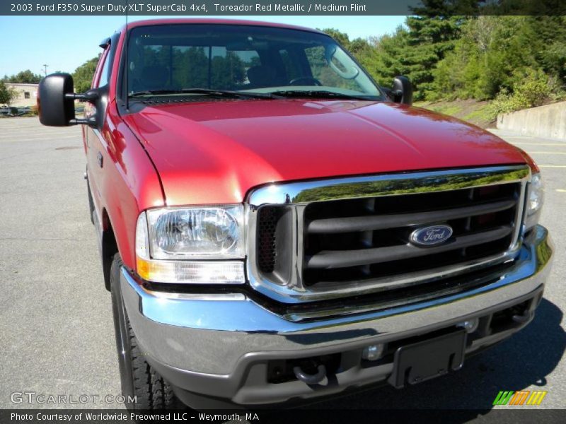 Toreador Red Metallic / Medium Flint 2003 Ford F350 Super Duty XLT SuperCab 4x4