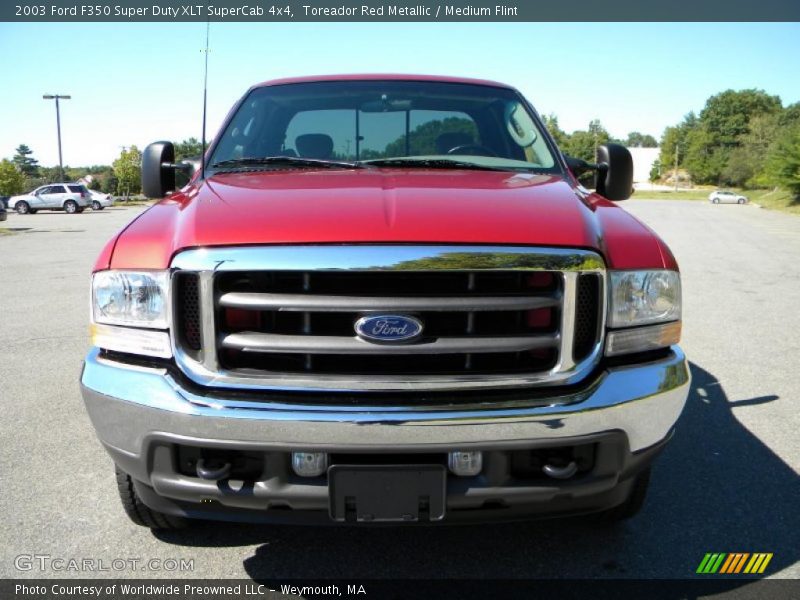 Toreador Red Metallic / Medium Flint 2003 Ford F350 Super Duty XLT SuperCab 4x4