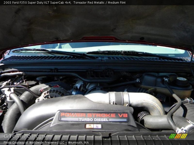 Toreador Red Metallic / Medium Flint 2003 Ford F350 Super Duty XLT SuperCab 4x4