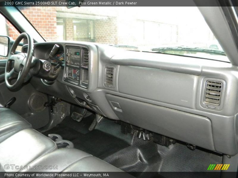 Polo Green Metallic / Dark Pewter 2003 GMC Sierra 2500HD SLT Crew Cab