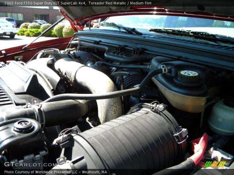 Toreador Red Metallic / Medium Flint 2003 Ford F350 Super Duty XLT SuperCab 4x4
