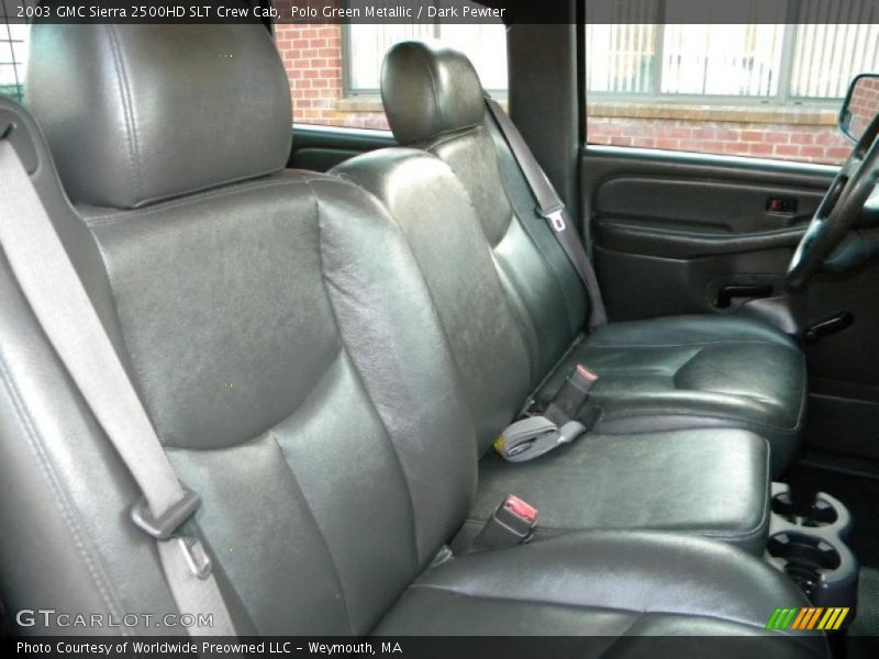 Polo Green Metallic / Dark Pewter 2003 GMC Sierra 2500HD SLT Crew Cab