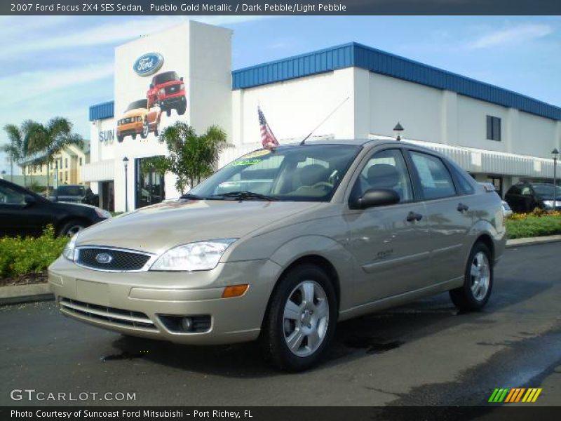 Pueblo Gold Metallic / Dark Pebble/Light Pebble 2007 Ford Focus ZX4 SES Sedan