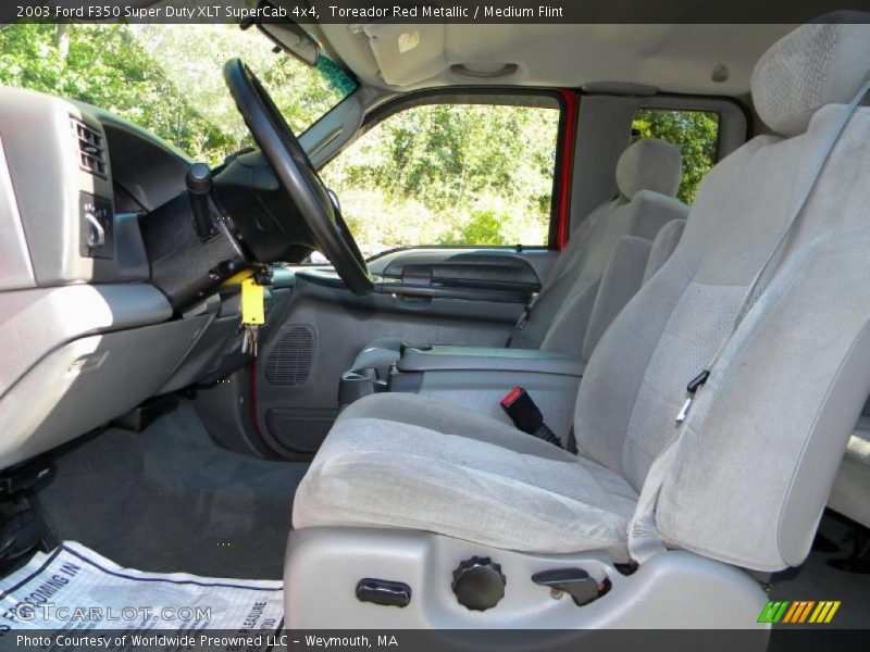 Toreador Red Metallic / Medium Flint 2003 Ford F350 Super Duty XLT SuperCab 4x4