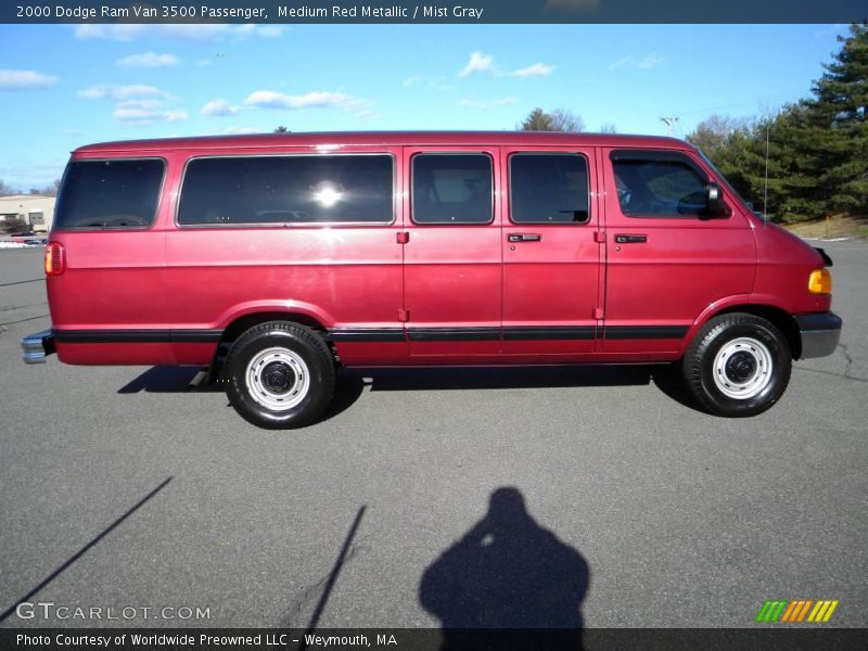 2000 Ram Van 3500 Passenger Medium Red Metallic