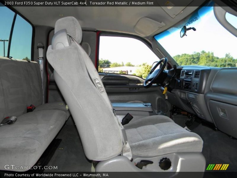 Toreador Red Metallic / Medium Flint 2003 Ford F350 Super Duty XLT SuperCab 4x4