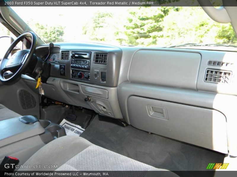 Toreador Red Metallic / Medium Flint 2003 Ford F350 Super Duty XLT SuperCab 4x4