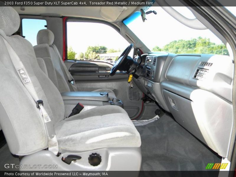 Toreador Red Metallic / Medium Flint 2003 Ford F350 Super Duty XLT SuperCab 4x4