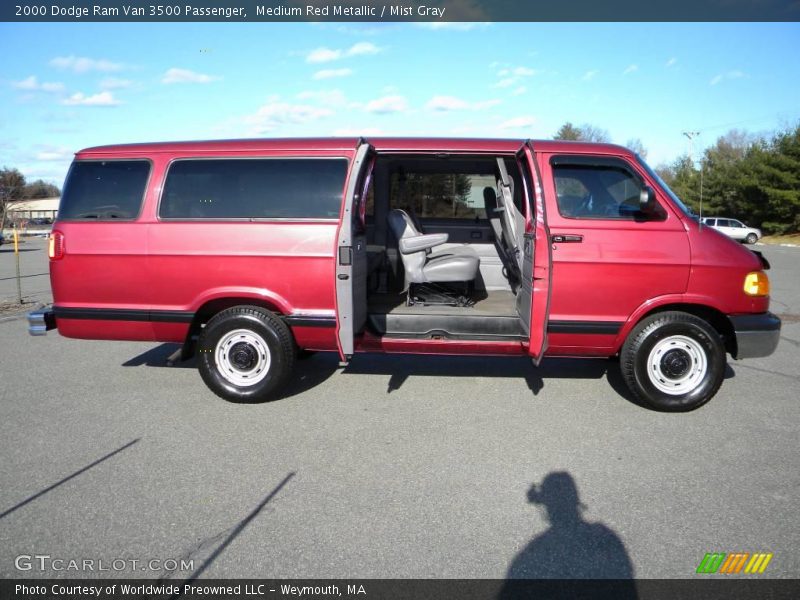  2000 Ram Van 3500 Passenger Medium Red Metallic