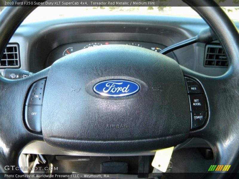 Toreador Red Metallic / Medium Flint 2003 Ford F350 Super Duty XLT SuperCab 4x4