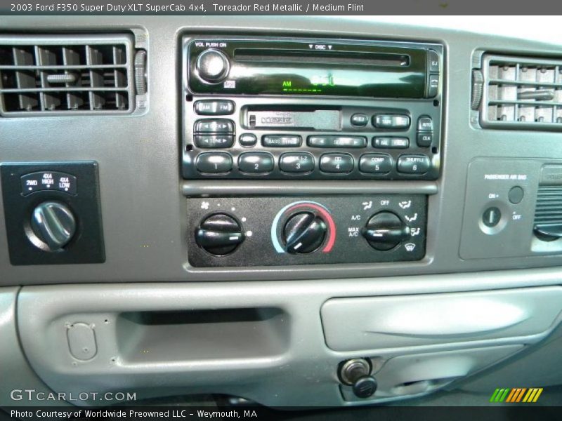 Toreador Red Metallic / Medium Flint 2003 Ford F350 Super Duty XLT SuperCab 4x4