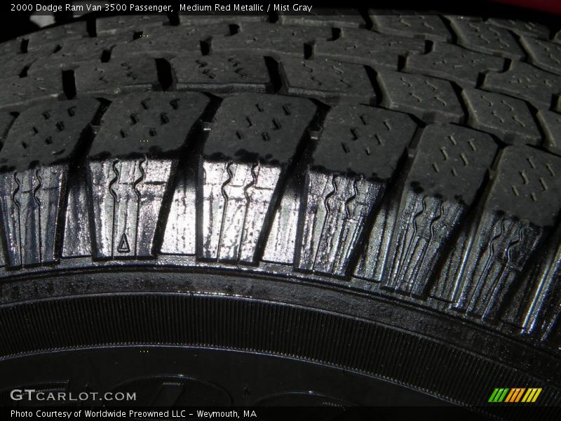 Medium Red Metallic / Mist Gray 2000 Dodge Ram Van 3500 Passenger