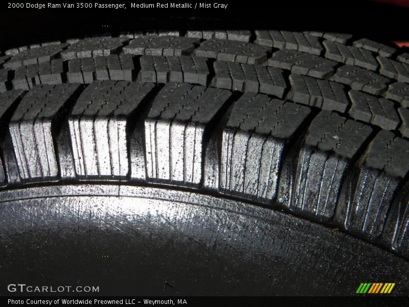 Medium Red Metallic / Mist Gray 2000 Dodge Ram Van 3500 Passenger