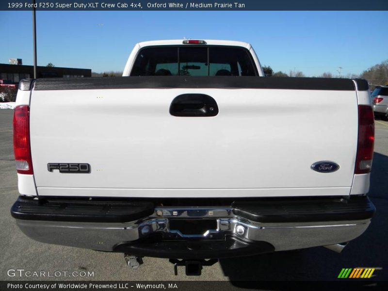 Oxford White / Medium Prairie Tan 1999 Ford F250 Super Duty XLT Crew Cab 4x4