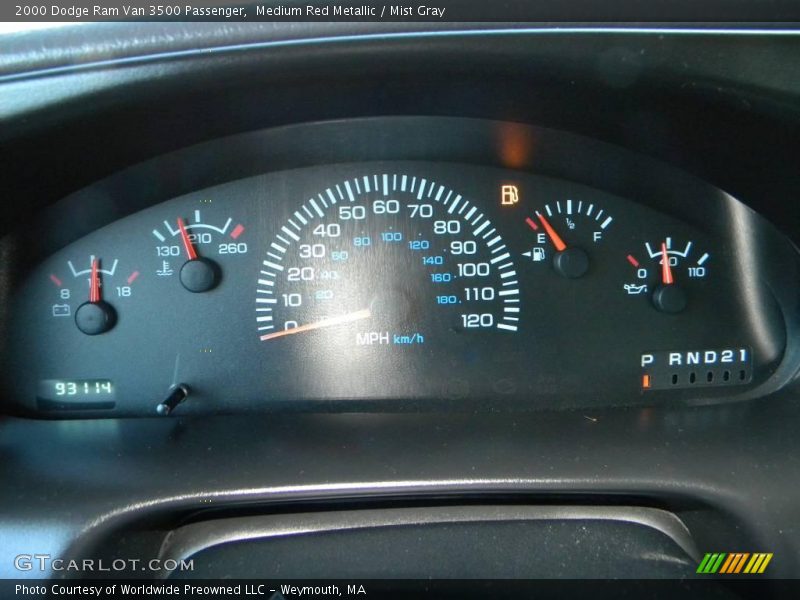  2000 Ram Van 3500 Passenger 3500 Passenger Gauges