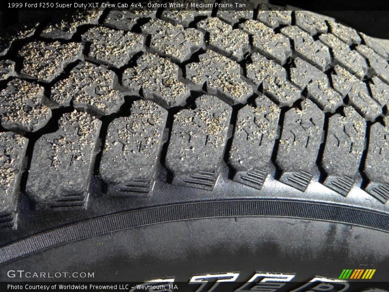 Oxford White / Medium Prairie Tan 1999 Ford F250 Super Duty XLT Crew Cab 4x4