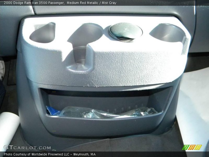 Medium Red Metallic / Mist Gray 2000 Dodge Ram Van 3500 Passenger