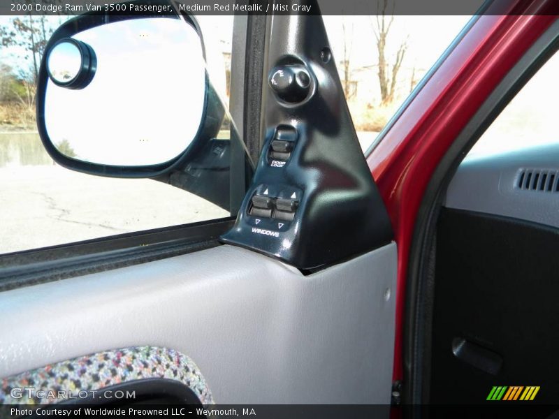 Medium Red Metallic / Mist Gray 2000 Dodge Ram Van 3500 Passenger