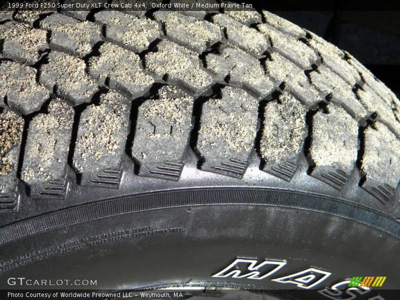 Oxford White / Medium Prairie Tan 1999 Ford F250 Super Duty XLT Crew Cab 4x4