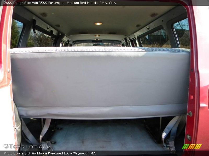 Medium Red Metallic / Mist Gray 2000 Dodge Ram Van 3500 Passenger