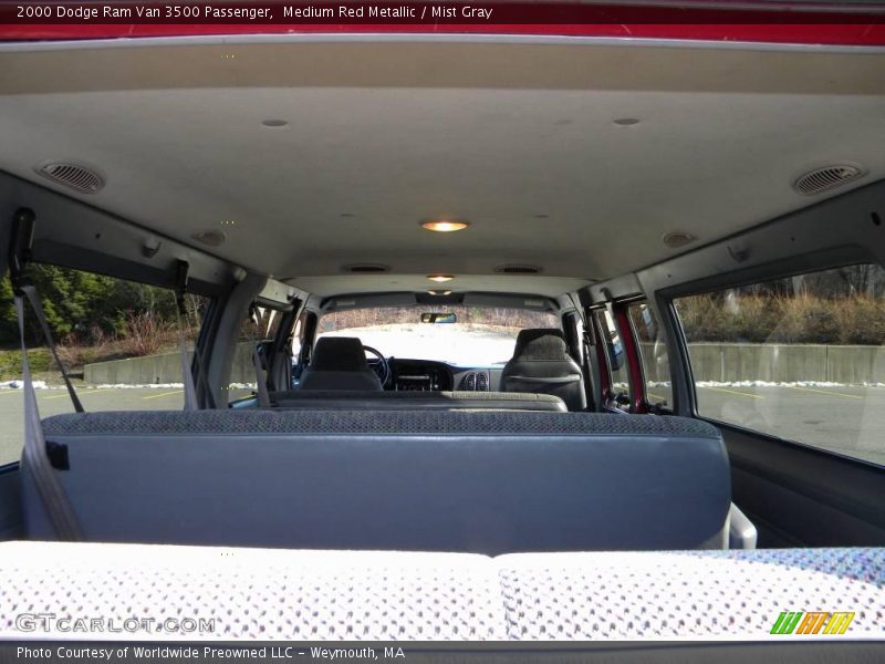 Medium Red Metallic / Mist Gray 2000 Dodge Ram Van 3500 Passenger
