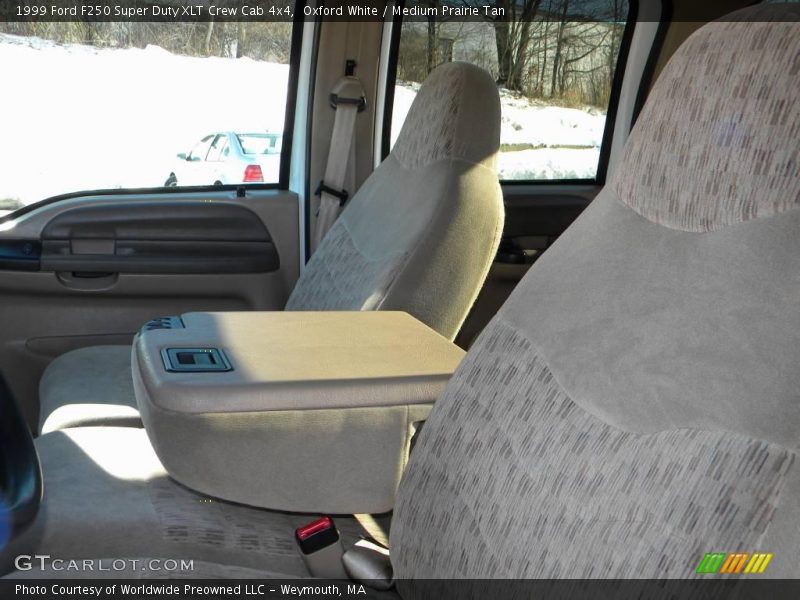 Oxford White / Medium Prairie Tan 1999 Ford F250 Super Duty XLT Crew Cab 4x4
