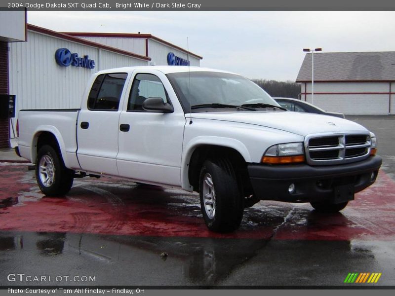 Bright White / Dark Slate Gray 2004 Dodge Dakota SXT Quad Cab