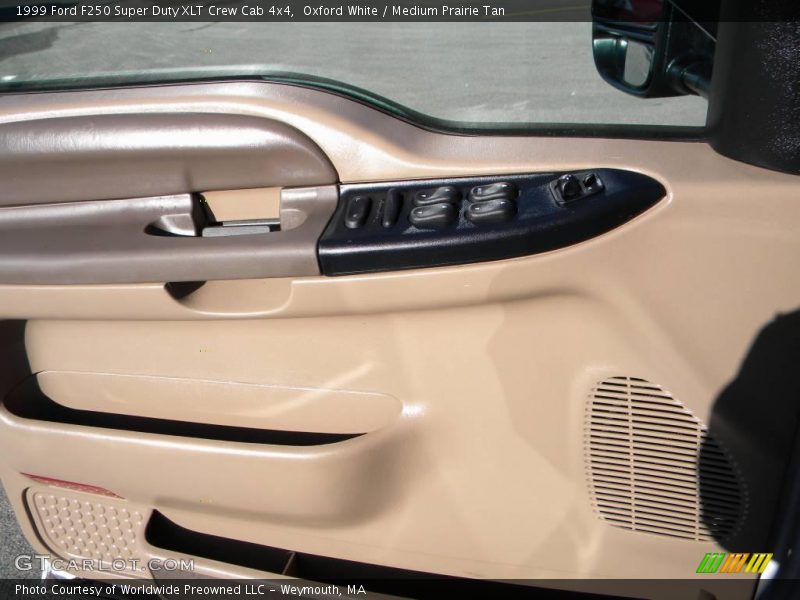Oxford White / Medium Prairie Tan 1999 Ford F250 Super Duty XLT Crew Cab 4x4