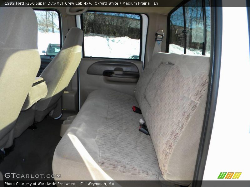 Oxford White / Medium Prairie Tan 1999 Ford F250 Super Duty XLT Crew Cab 4x4