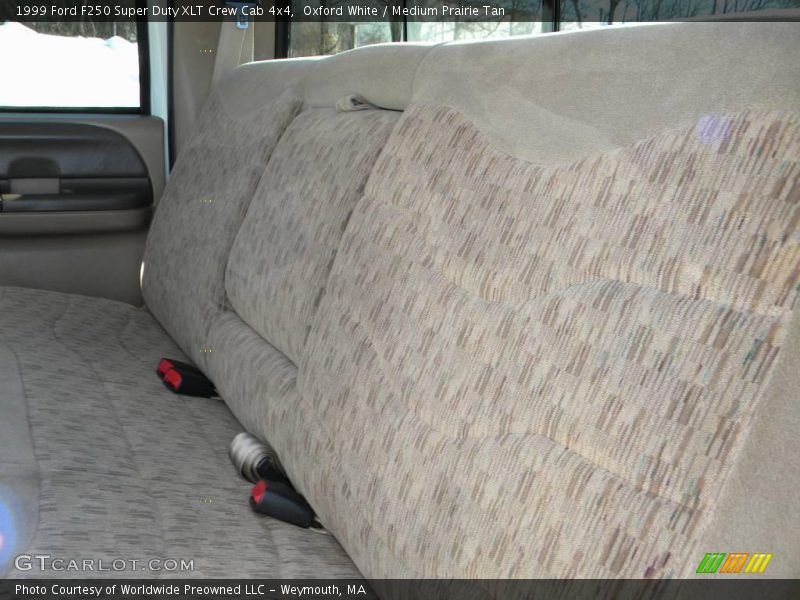 Oxford White / Medium Prairie Tan 1999 Ford F250 Super Duty XLT Crew Cab 4x4