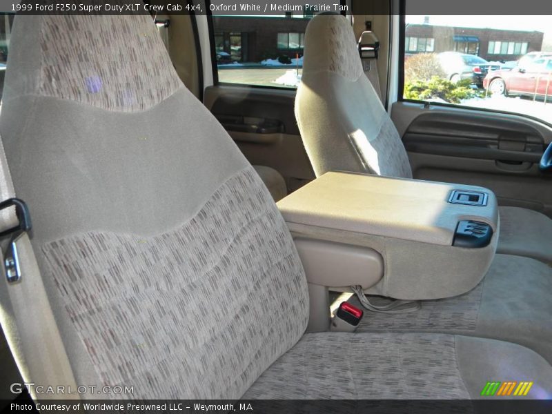 Oxford White / Medium Prairie Tan 1999 Ford F250 Super Duty XLT Crew Cab 4x4