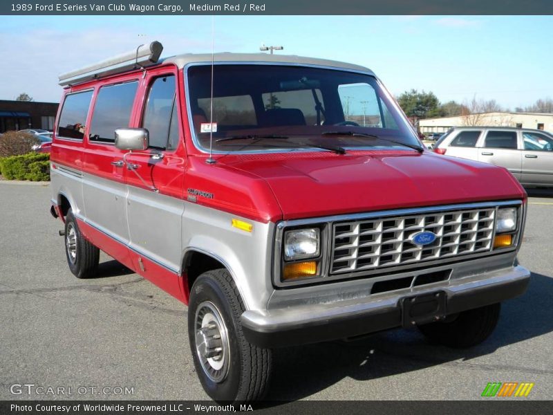 Front 3/4 View of 1989 E Series Van Club Wagon Cargo