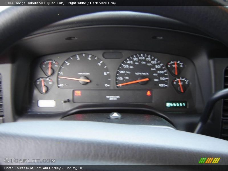 Bright White / Dark Slate Gray 2004 Dodge Dakota SXT Quad Cab