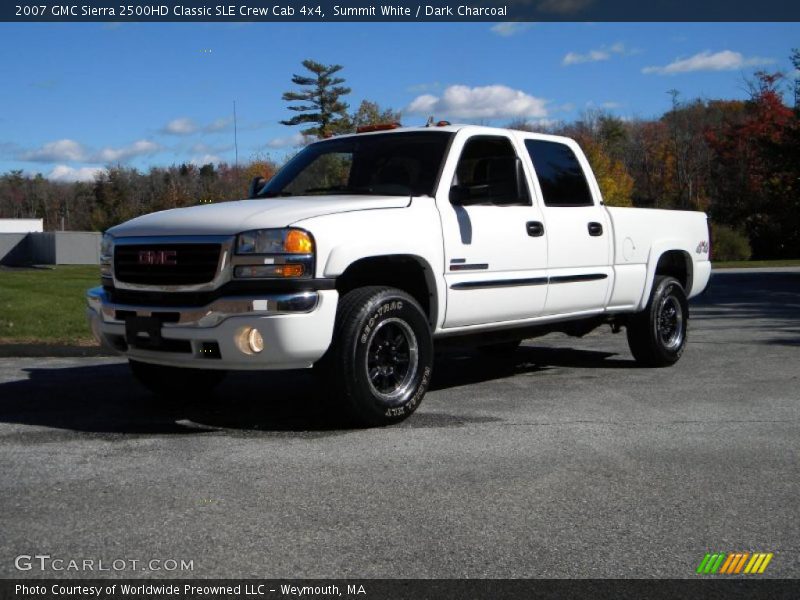 Summit White / Dark Charcoal 2007 GMC Sierra 2500HD Classic SLE Crew Cab 4x4