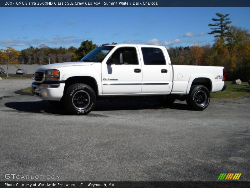Summit White / Dark Charcoal 2007 GMC Sierra 2500HD Classic SLE Crew Cab 4x4