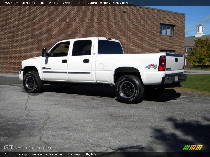Summit White / Dark Charcoal 2007 GMC Sierra 2500HD Classic SLE Crew Cab 4x4