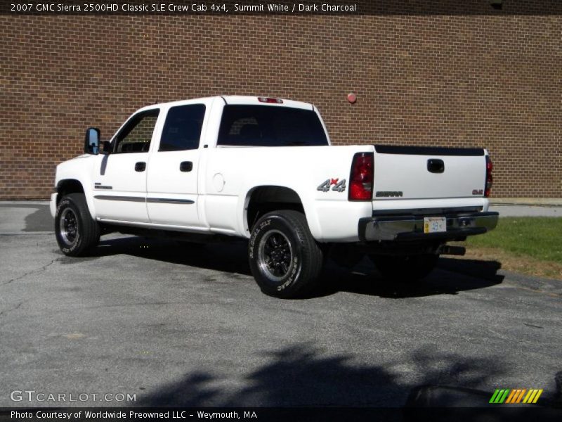 Summit White / Dark Charcoal 2007 GMC Sierra 2500HD Classic SLE Crew Cab 4x4