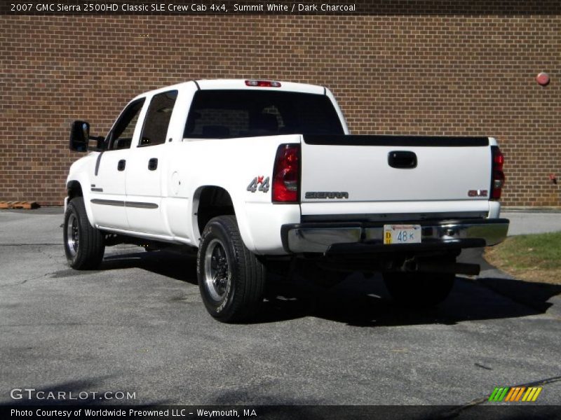 Summit White / Dark Charcoal 2007 GMC Sierra 2500HD Classic SLE Crew Cab 4x4