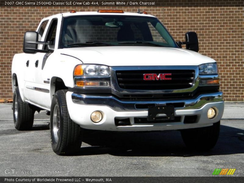 Summit White / Dark Charcoal 2007 GMC Sierra 2500HD Classic SLE Crew Cab 4x4